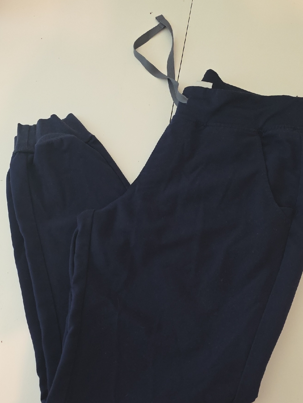 Figs Navy Drawstring Technical Scrub Pants M
